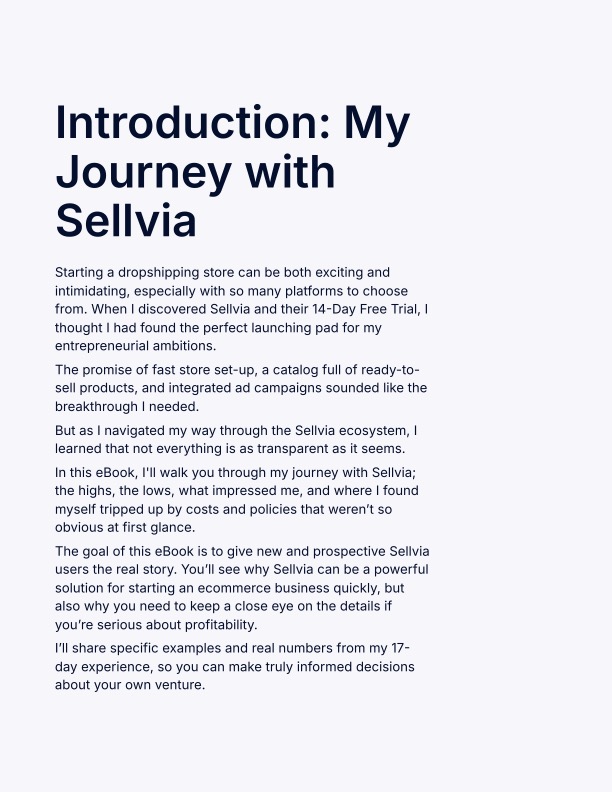 My Sellvia Experience - The Real Costs Behind the 14-Day Free Trial - Image 3