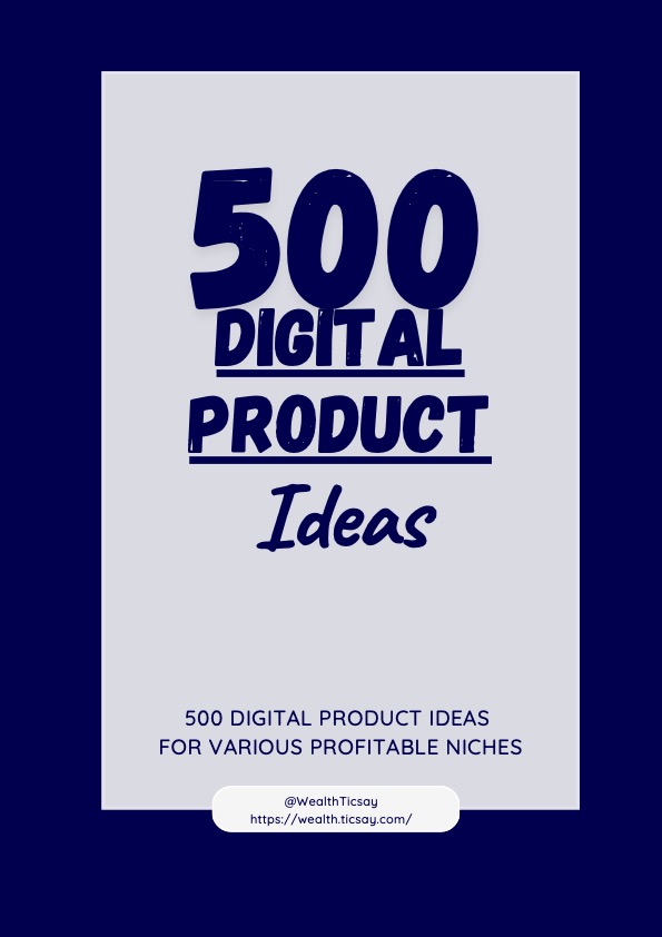 500 Digital Product Ideas